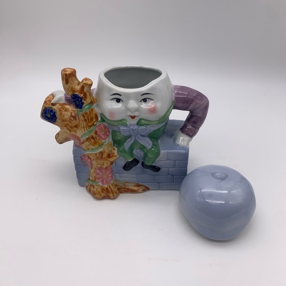 Decorative 16 Oz Humpty Dumpty VTG. Ceramic Teapot With Hat Lid & Handle FEITX - Picture 9 of 15